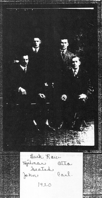 A few of August's children: Hjalmar, Otto, John and Karl