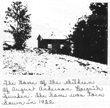 Home of August Anderson in Borgvik, Sweden