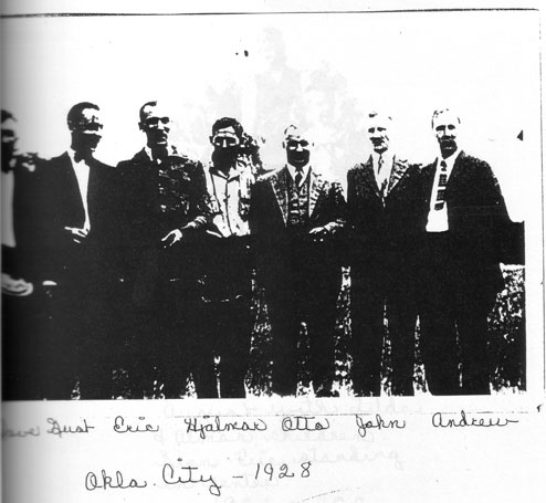 Sons of August: Dave, Gust, Erik, Hjalmar, Otto, John and Andrew